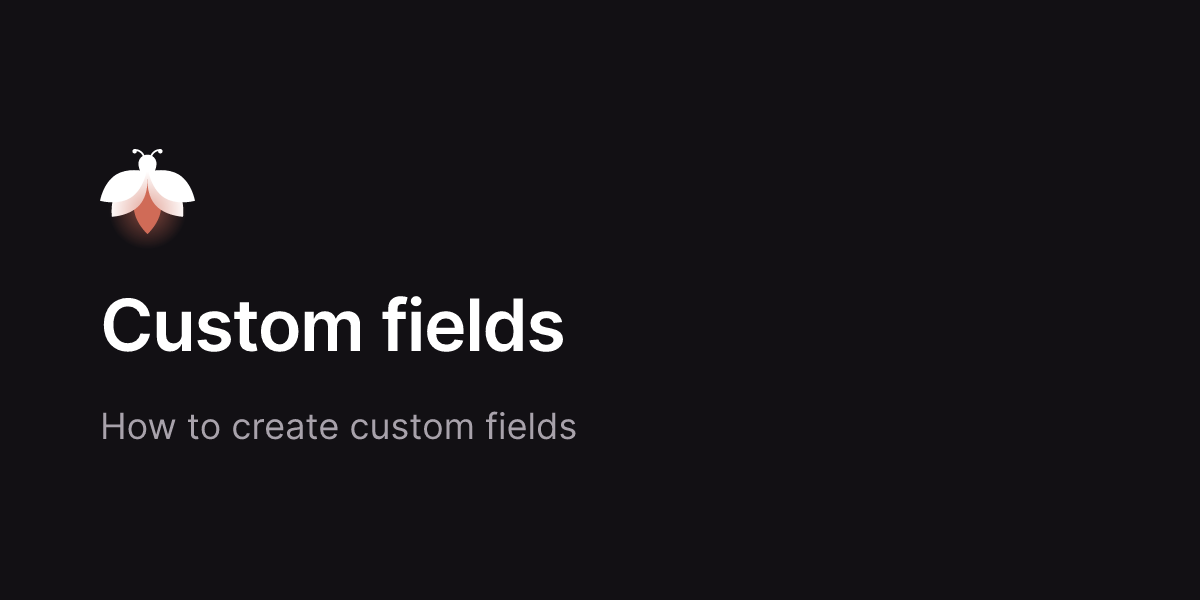 Custom fields - Lume