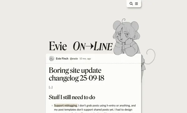 Screenshot of the site