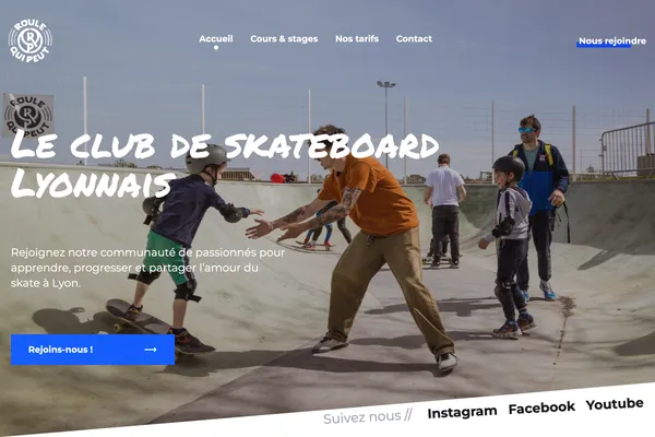 Screenshot of the site