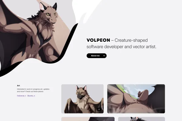 Screenshot of the site