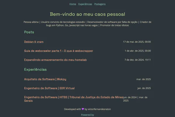 Screenshot of the site